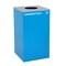 Alpine Industries 58-Gallon 2-Stream Black Steel-Blue Recycling Bin Station ALP4450-BLK-KIT7 - alternate 9